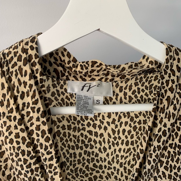 Vintage Silk Animal Print Top - Picture 5 of 5